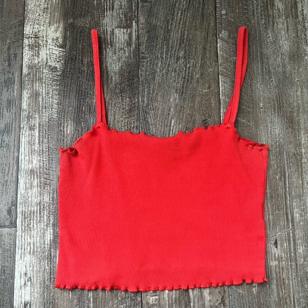 Orange topshop tank top